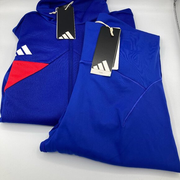 NWT ADIDAS matching outfit womens size L set jacket and leggings bundle - Picture 3 of 4